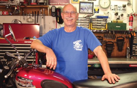 1959 Triumph 500 Fuel Tank Cleaning Image